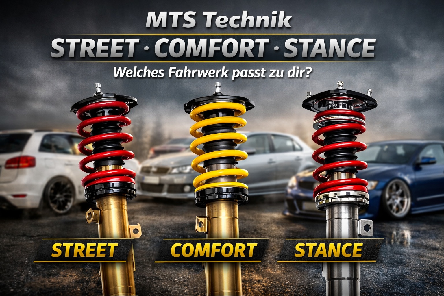 MTS Technik Street, Comfort o Stance: quale sospensione coilover fa per voi? - MTS Technik Street, Comfort o Stance: quale sospensione coilover fa per voi?