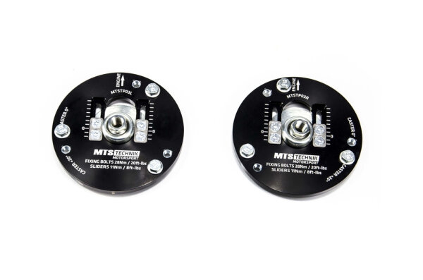 Piastre camber / caster MTS regolabili per asse anteriore compatibili con Saab 9-3 Cabriolet (YS3F) 2.8 Turbo V6 188 KW MTSCP03SET