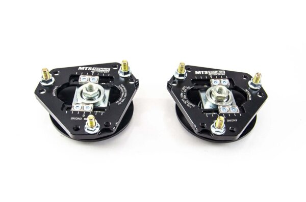 Supporti duomi MTS regolabili camber / caster per asse anteriore compatibili con Ford USA MUSTANG 6 Convertible 2.3 EcoBoost 227 KW MTSCP47SET