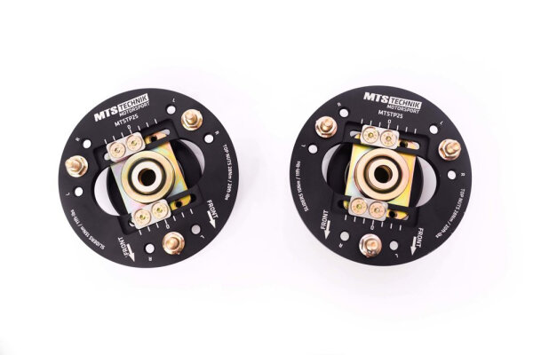 Piastre camber / caster MTS regolabili per asse anteriore compatibili con BMW 1 (E81) 116 i - 90 KW MTSCP25SET