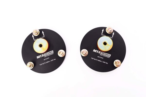 Supporti duomi rinforzati MTS in poliuretano con piastre di campanatura per asse anteriore compatibili con Mitsubishi GALANT VIII (EA) 2.0 (EA2A) 100 KW MTSCP17SET